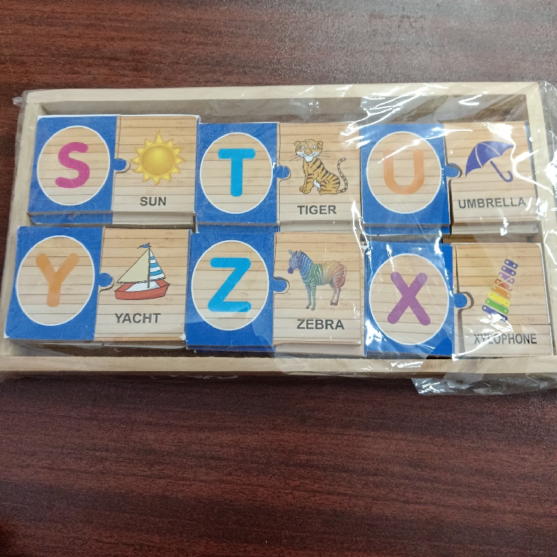 Wooden Alphabet train Brinz Toys